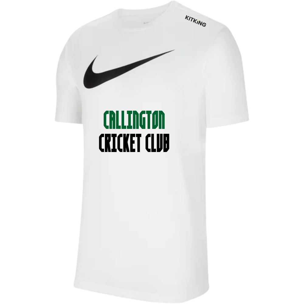 Callington CC White Text Leisure Tee — KitKing