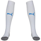 Puma Liga Socks Core in White/Electric Blue Lemonade