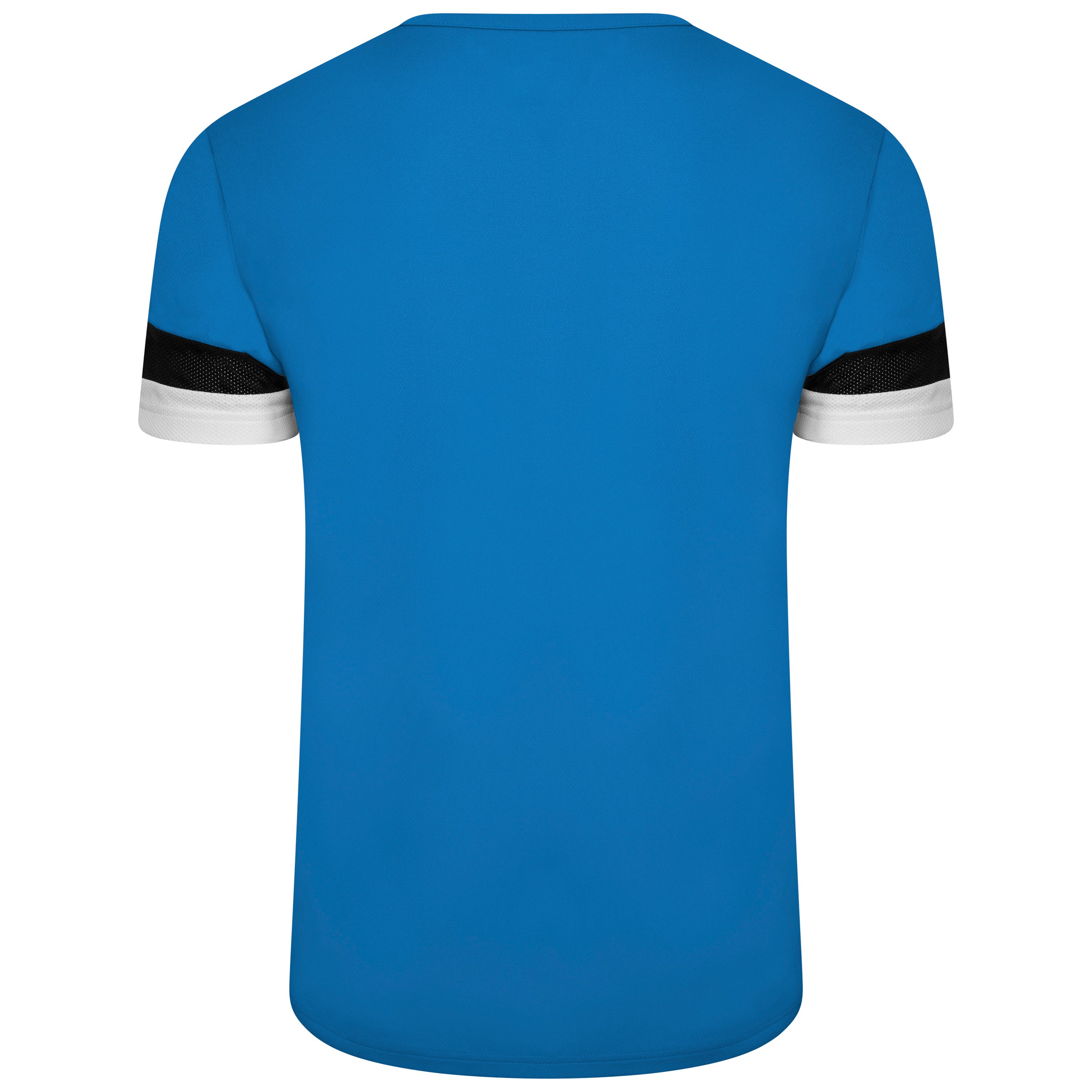 Puma Team Rise Short Sleeve Shirt in Electric Blue Lemonade/Black/White