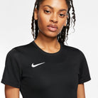 Nike Dri FIT Park VII Shirt Short Sleeve Womens in Black/White