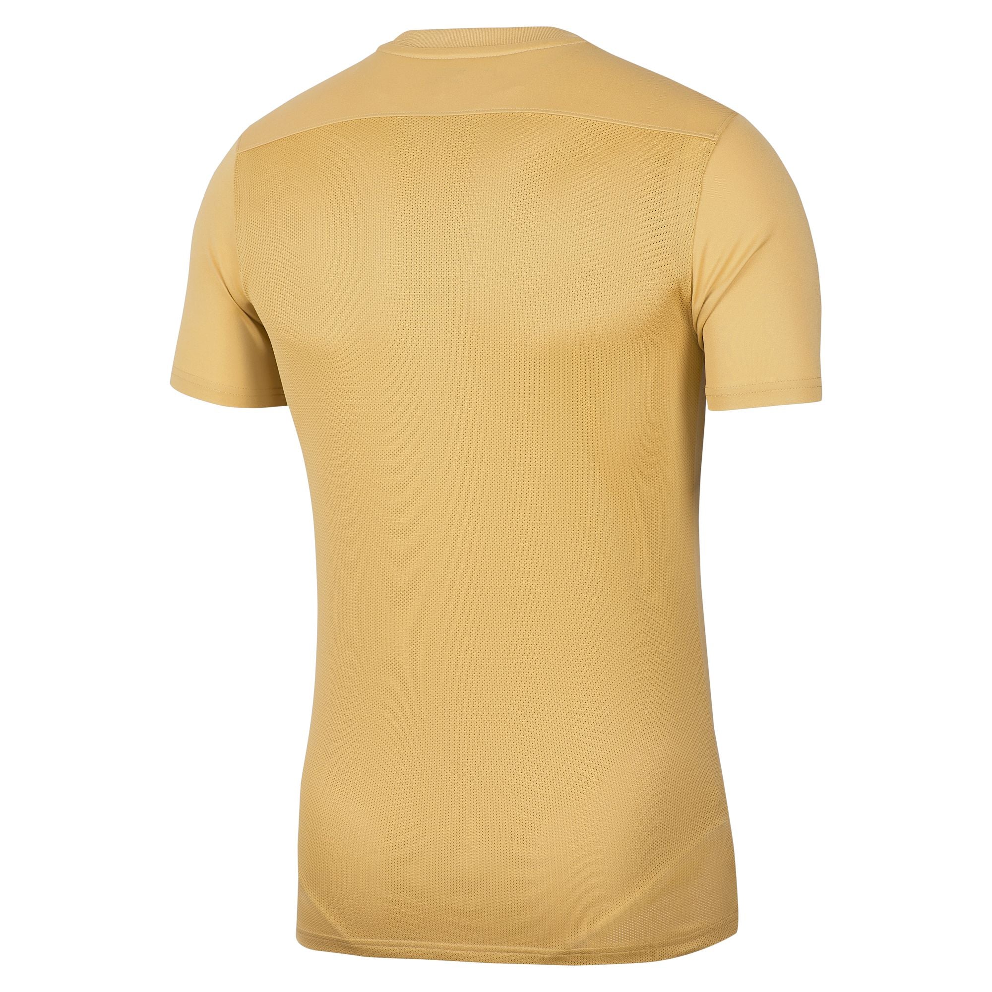 Nike Dri-fit Park VII Jersey Short Sleeve Crew Neck Shirt in Gold and Black back