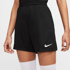 Nike Dri FIT Park III Knit Short Womens in Black/White