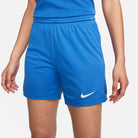 Nike Dri FIT Park III Knit Short Womens in royal blue