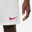 Nike Dri FIT Park III Short in White/University Red