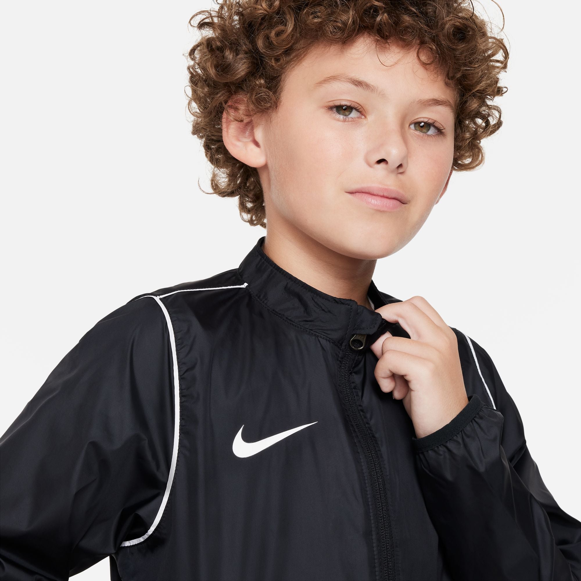 Nike Park 20 Repel Rain Jacket in Black/White