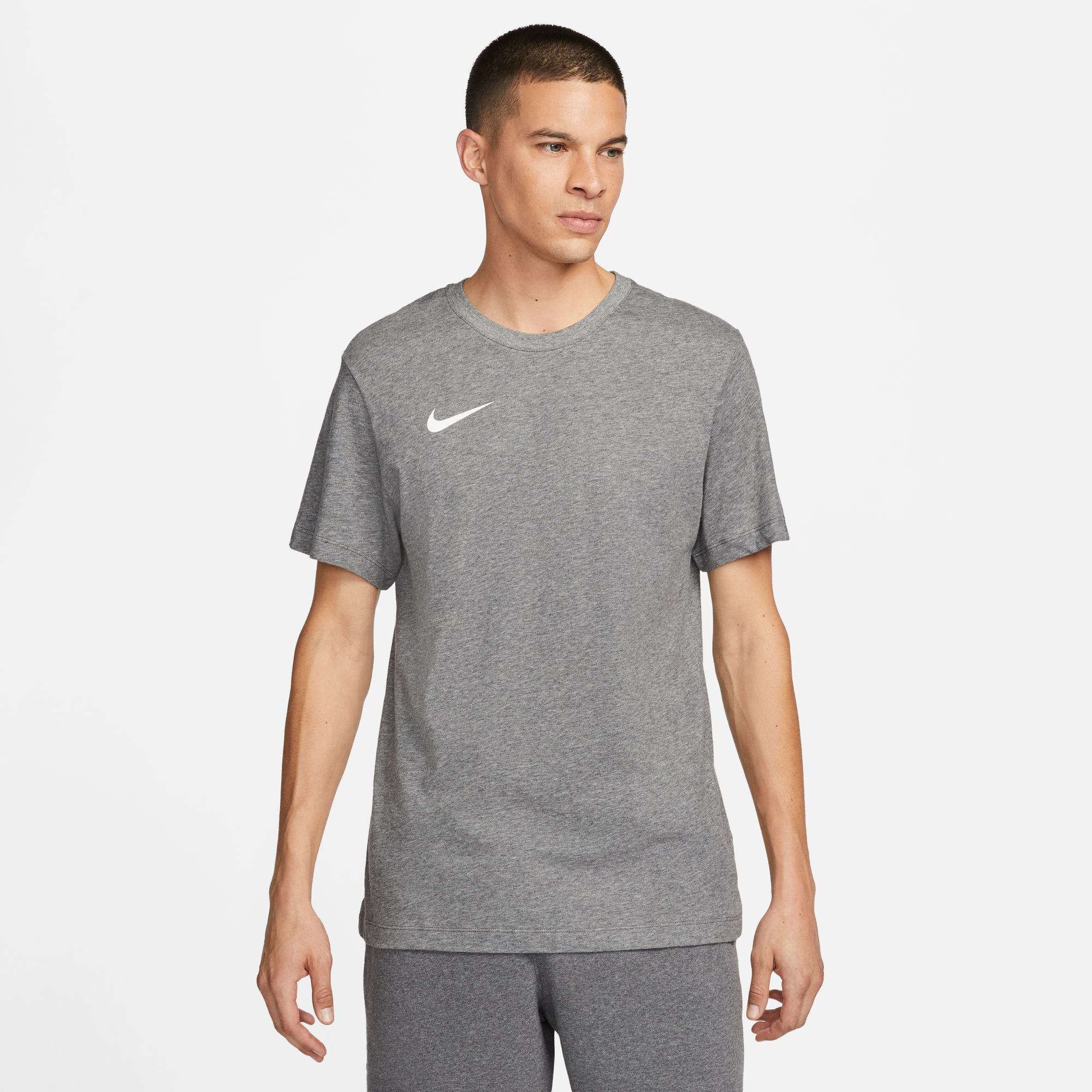 Nike Dri FIT Park 20 Short Sleeve Tee in Charcoal Heather