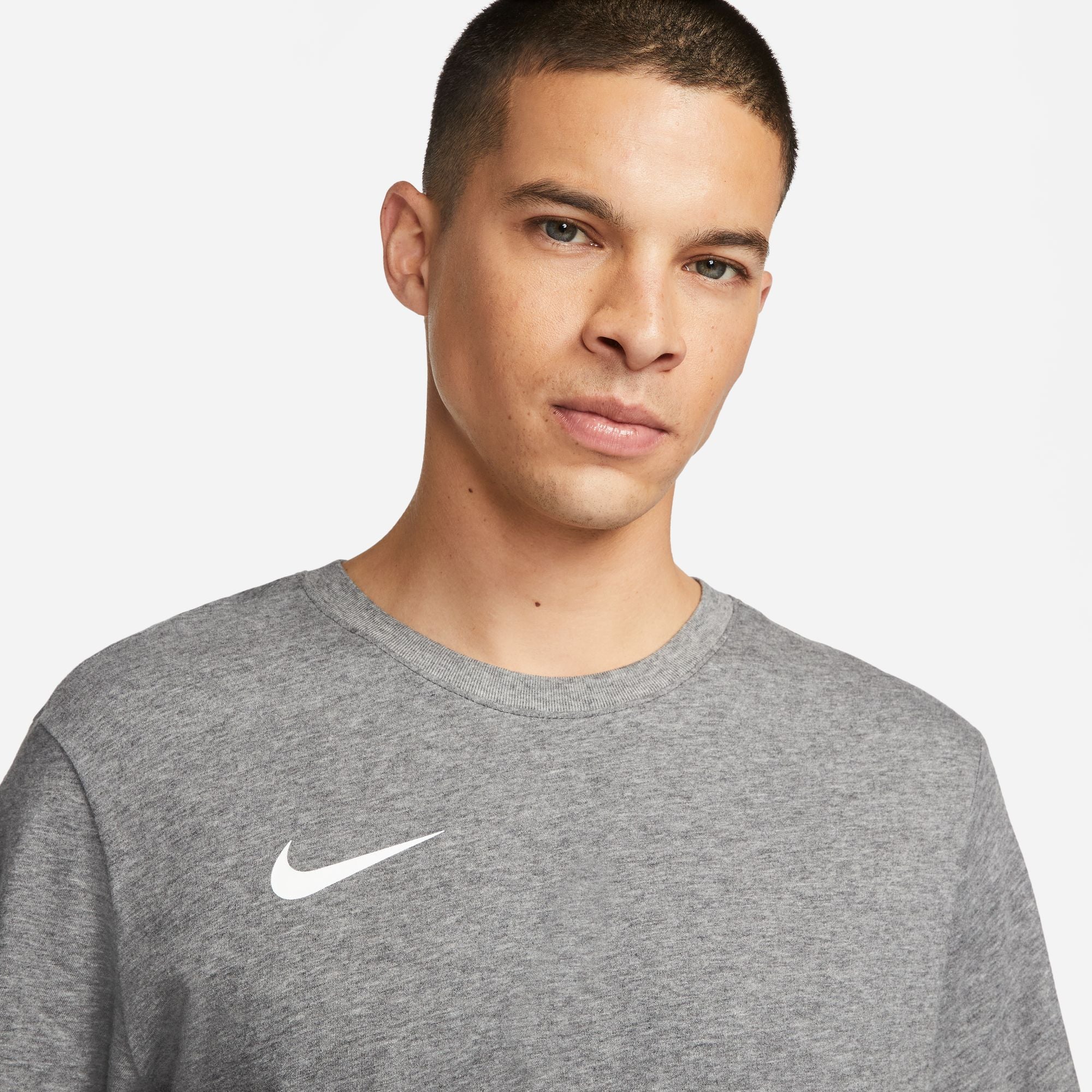 Nike Dri FIT Park 20 Short Sleeve Tee in Charcoal Heather