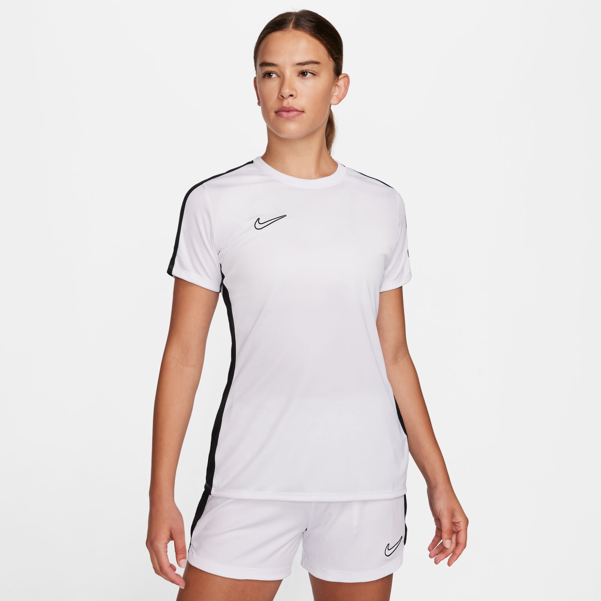 Nike Dri FIT Academy 23 Womens Short Sleeve Shirt in White