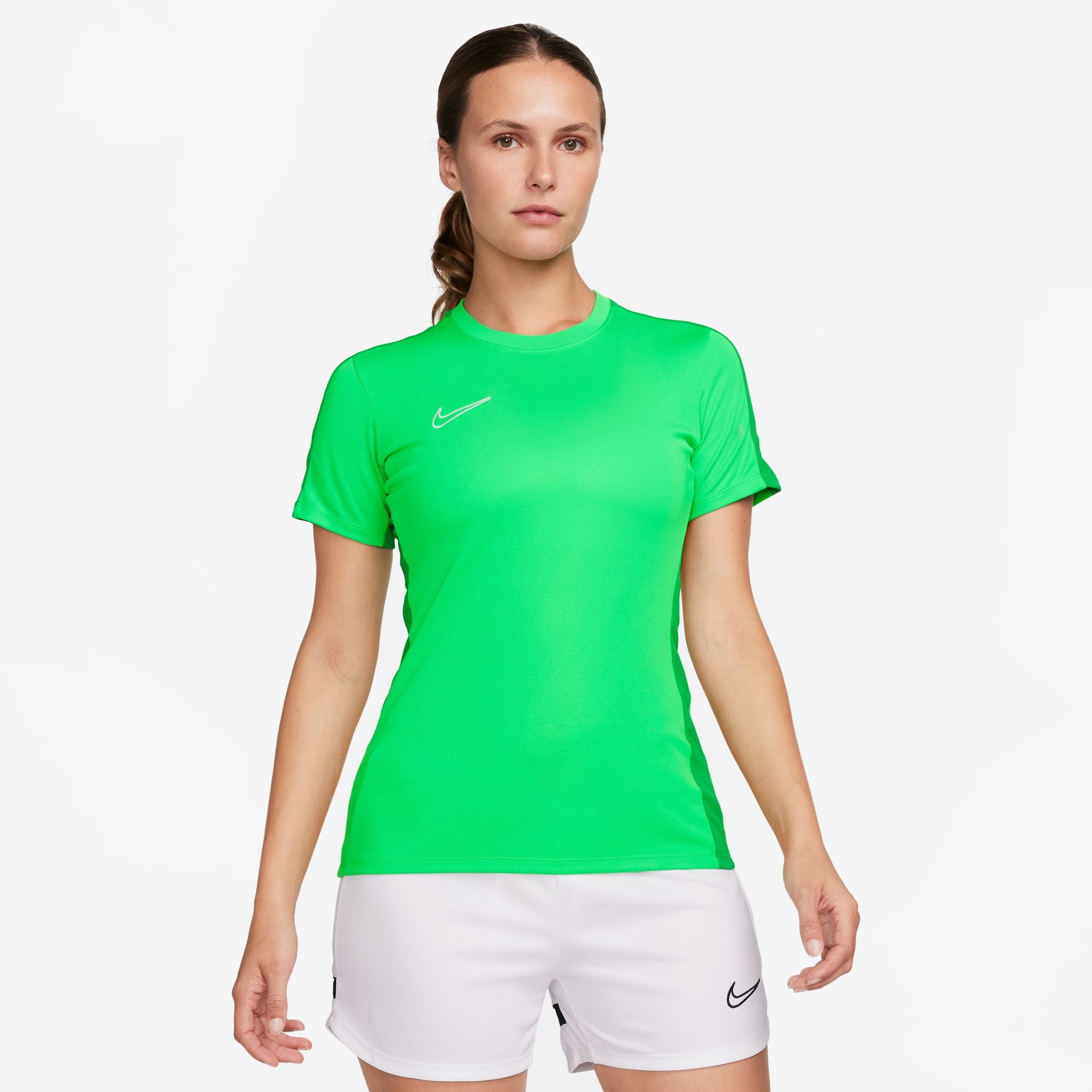 Nike Dri FIT Academy 23 Womens Short Sleeve Shirt in Green Spark/Lucky Green