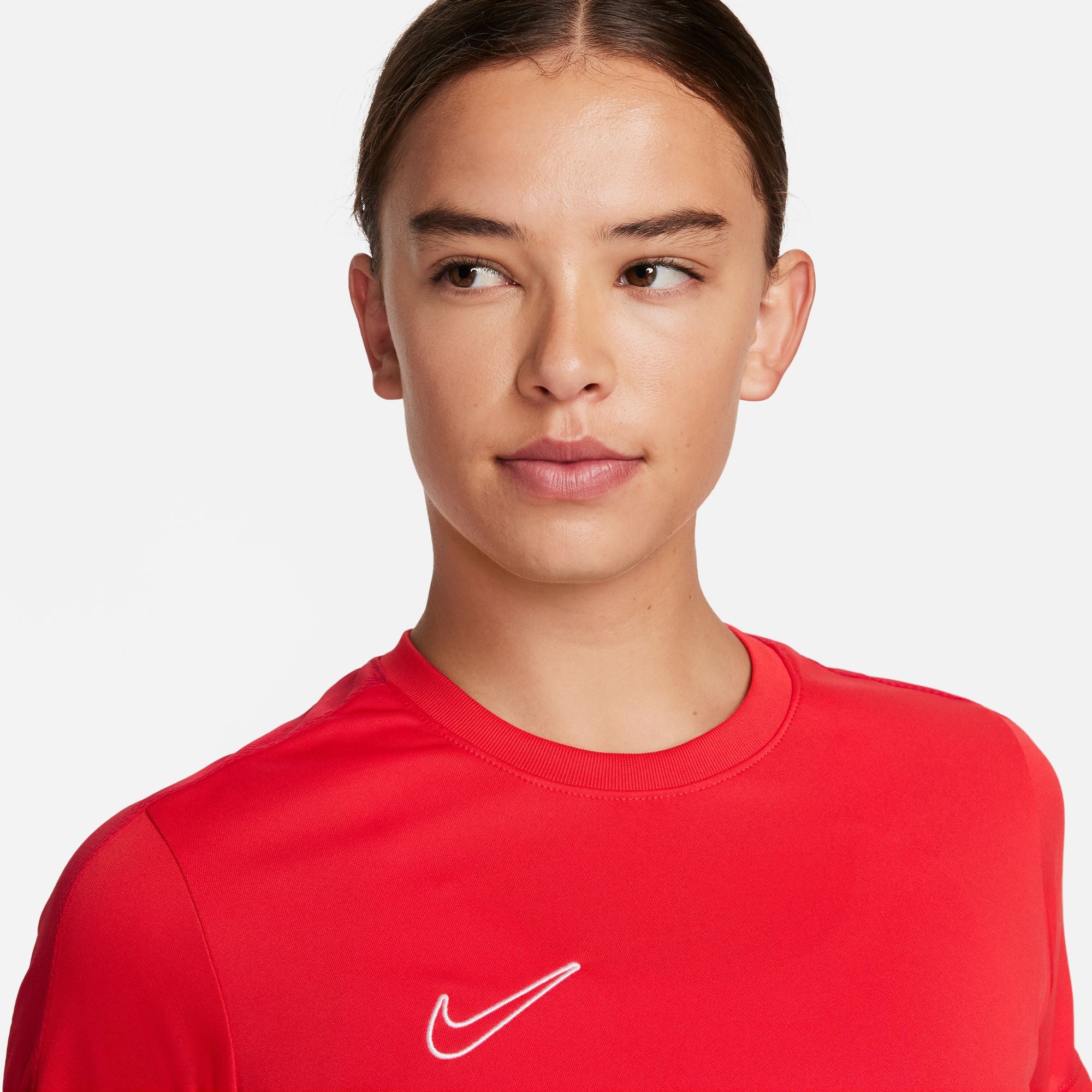 Nike Dri FIT Academy 23 Womens Short Sleeve Shirt in University Red/Gym Red