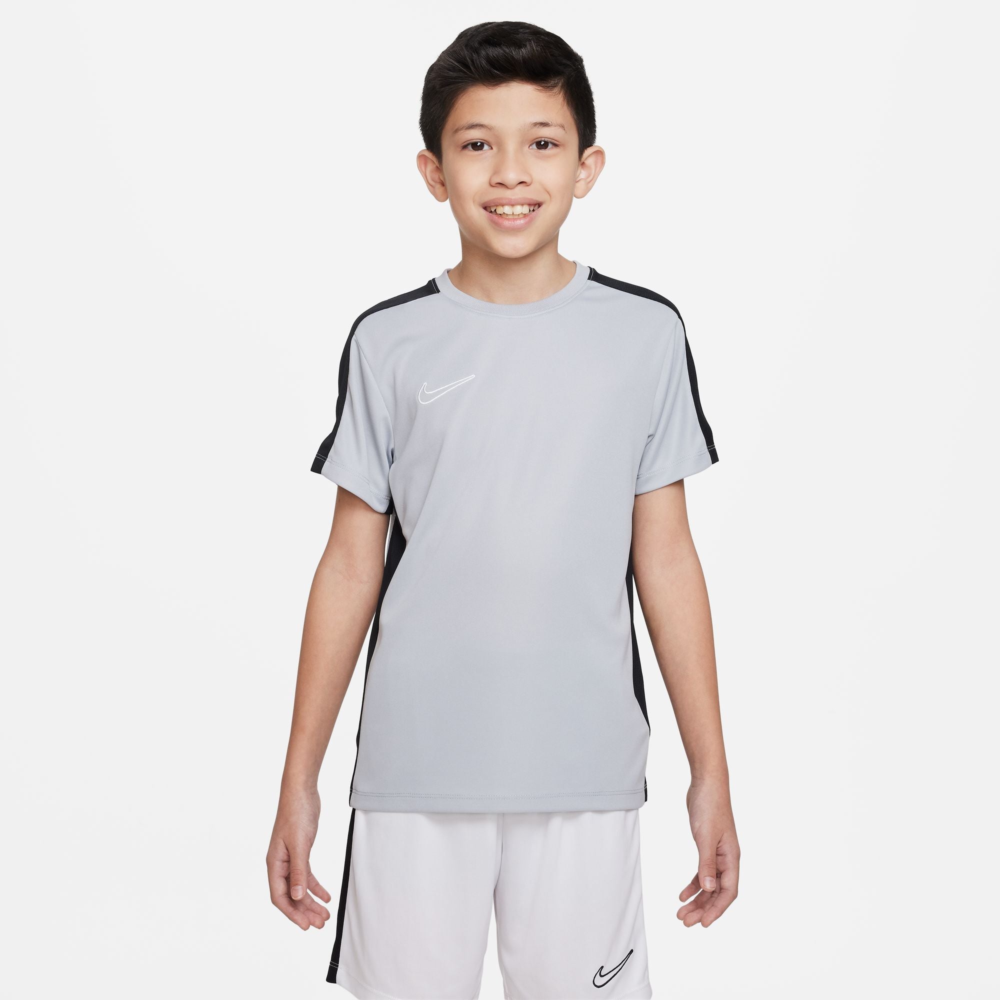 Nike Dri FIT Academy 23 Short Sleeve Shirt in Wolf Grey/Black