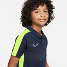 Nike Dri FIT Academy 23 Short Sleeve Polo in Obsidian/Volt