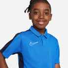 Nike Dri FIT Academy 23 Short Sleeve Polo in Royal Blue/Obsidian