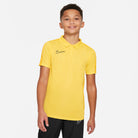 Nike Dri FIT Academy 23 Short Sleeve Polo in Tour Yellow/University Gold