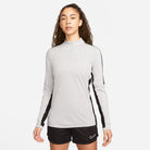 Nike Dri FIT Academy 23 1/4 Zip Women's Drill Top in Wolf Grey/Black