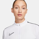 Nike Dri FIT Academy 23 1/4 Zip Women's Drill Top in White/Black