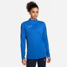 Nike Dri FIT Academy 23 1/4 Zip Women's Drill Top in Royal Blue