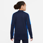 Back of Nike Dri-FIT Academy 23 1/4 Zip Obsidian Drill Top