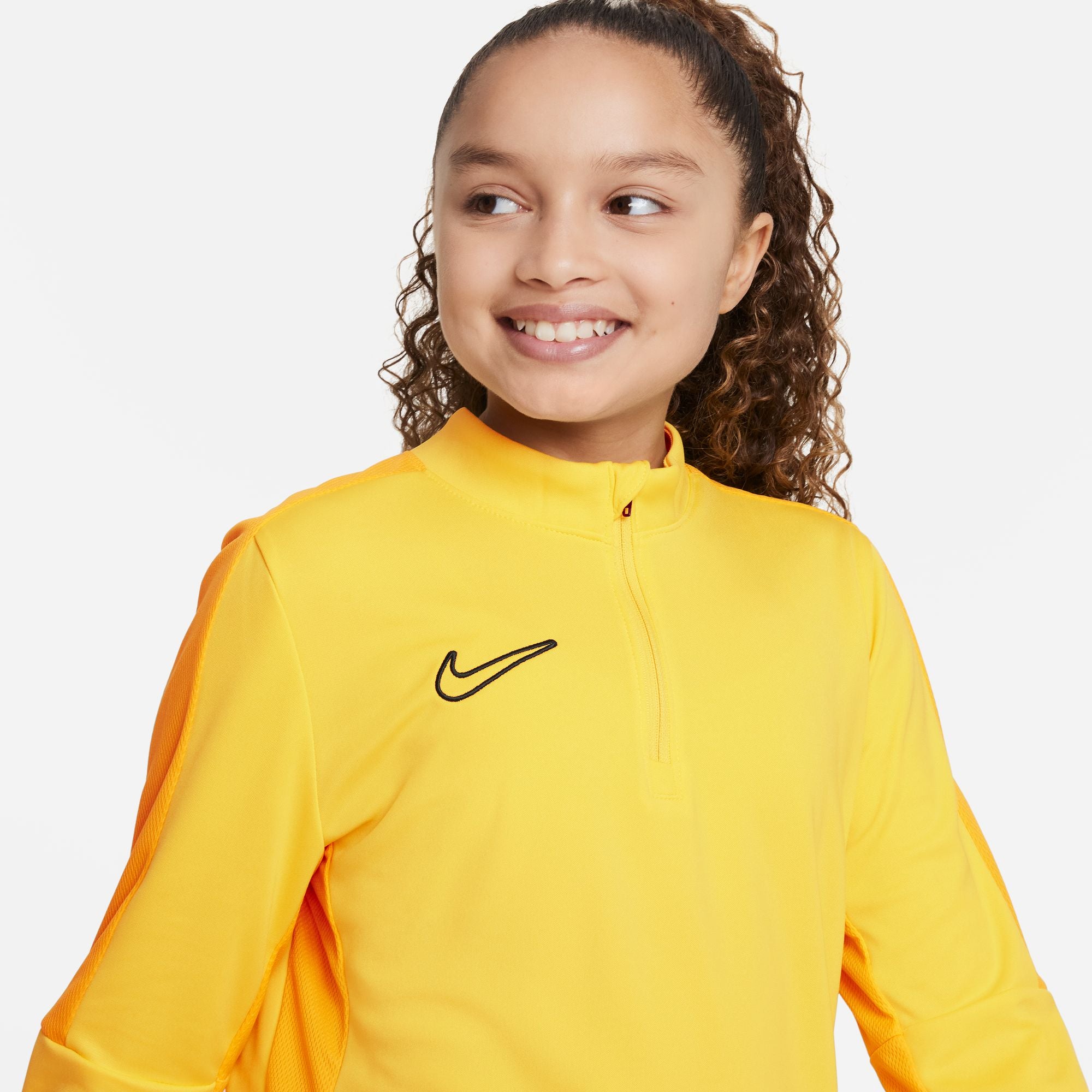 Nike Dri FIT Academy 23 1/4 Zip Tour Yellow/University Gold Drill Top