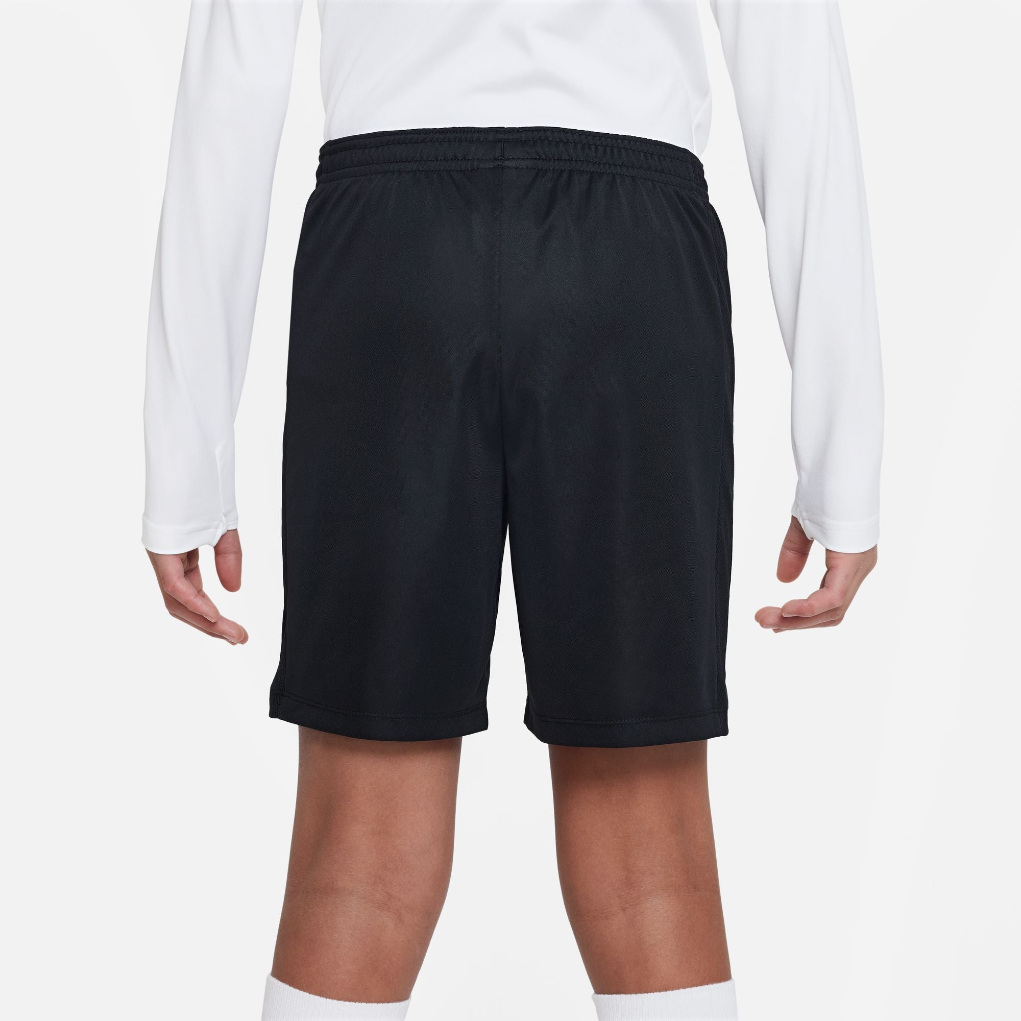 Back of Nike Dri FIT Academy 23 Knit Shorts in black