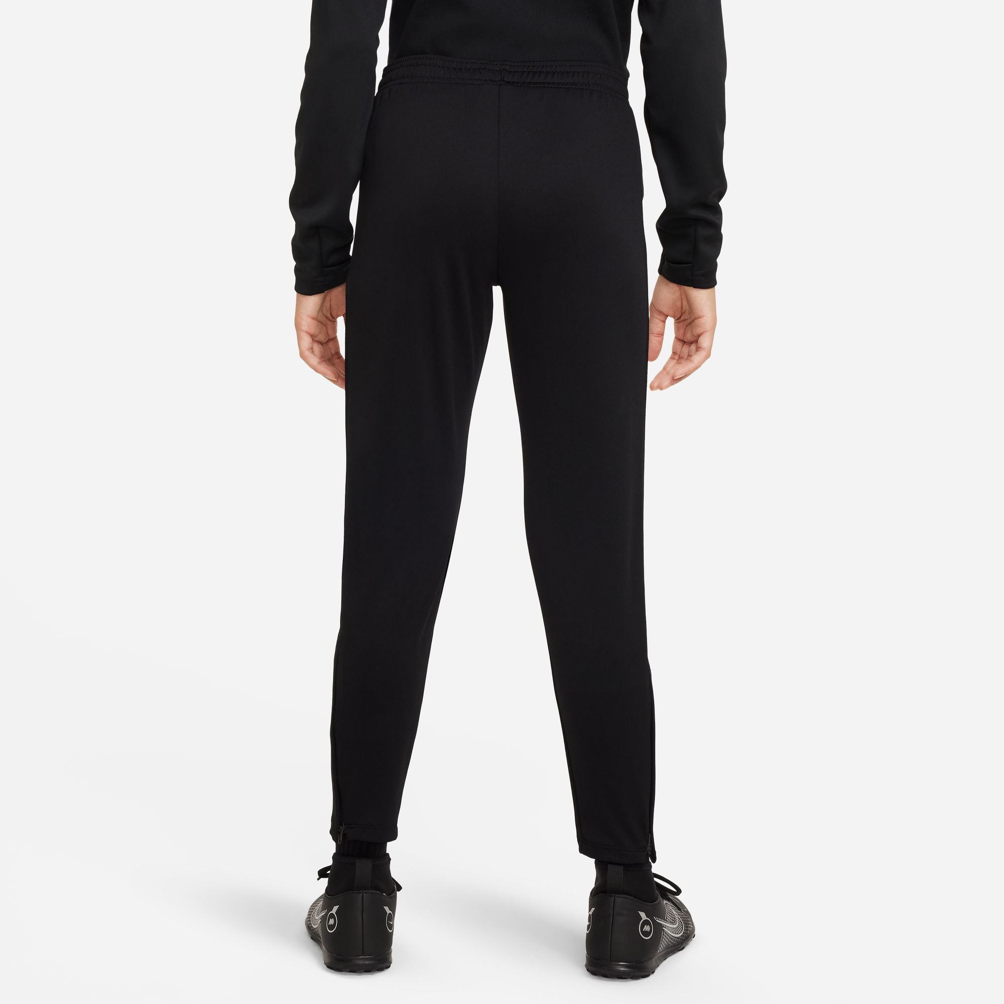 back of Nike Dri FIT Academy 23 black Knit Pants 