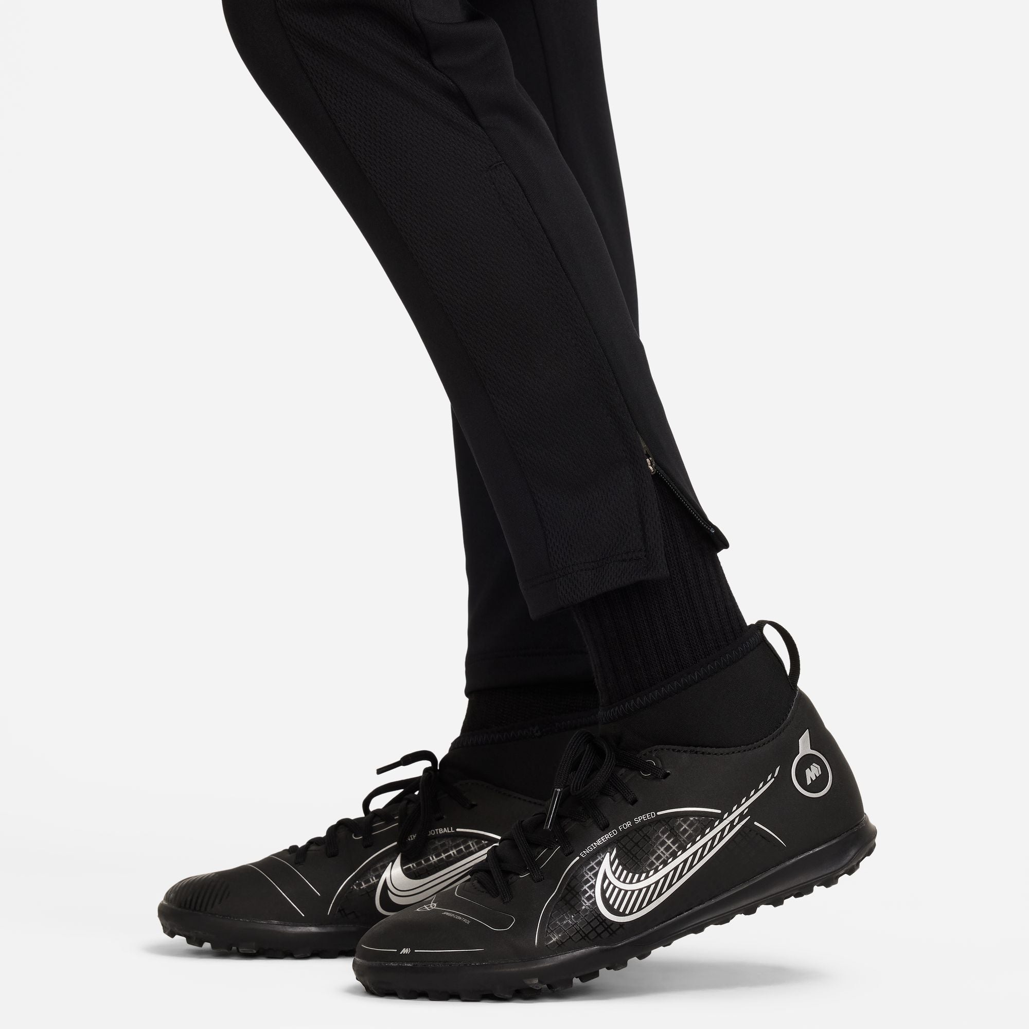 Nike Dri FIT Academy 23 black Knit Pants with black nike air trainers