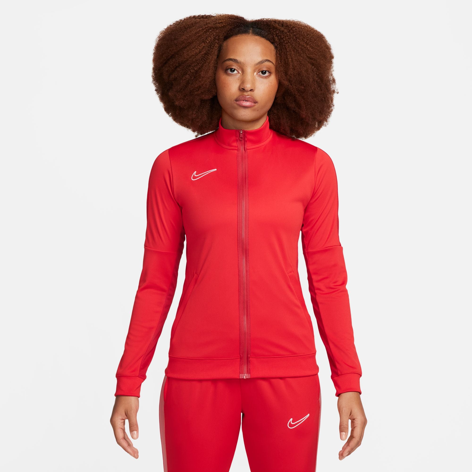 Red nike jacket fashion womens