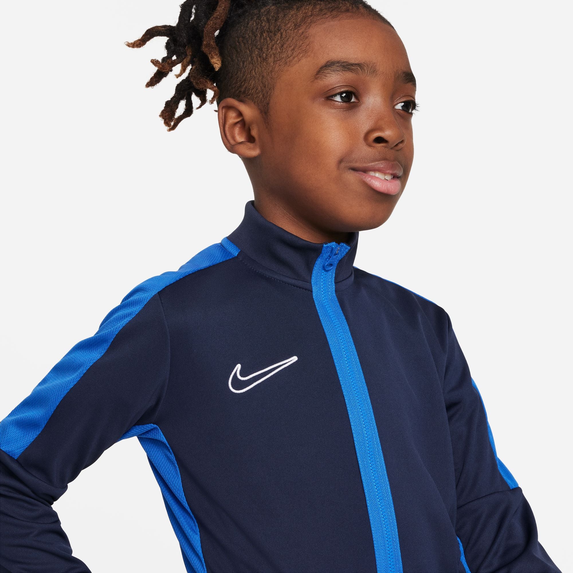 Nike Dri FIT Academy 23 Knit Track Jacket in Obsidian/Royal Blue