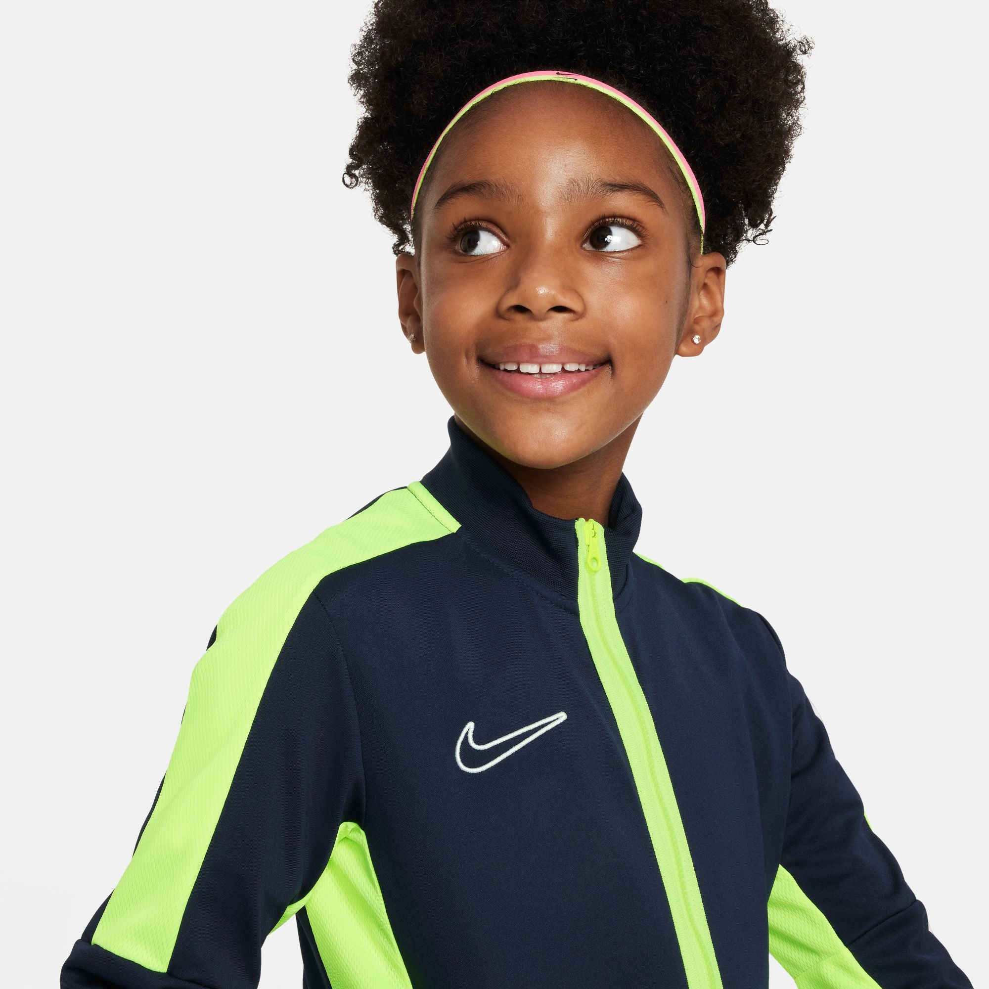 Nike Dri FIT Academy 23 Knit Track Jacket in Obsidian/Volt