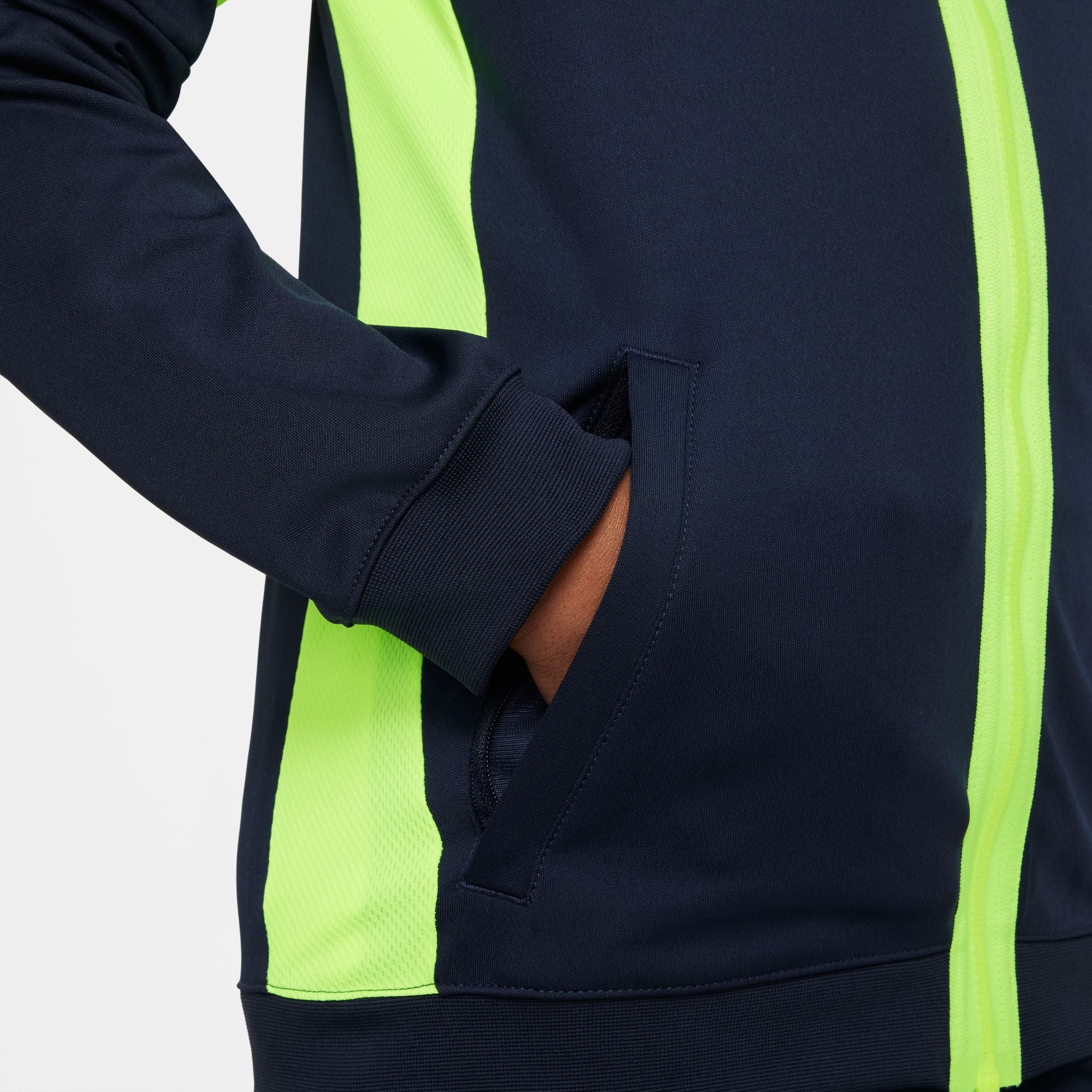 Nike Dri FIT Academy 23 Knit Track Jacket in Obsidian/Volt