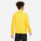 Back of Nike Dri FIT Academy 23 Knit Track Jacket in Tour Yellow/University Gold