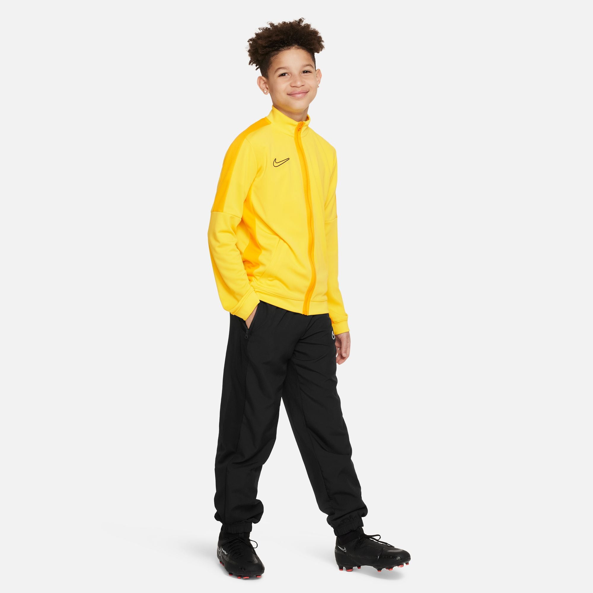 Nike Dri FIT Academy 23 Knit Track Jacket in Tour Yellow/University Gold