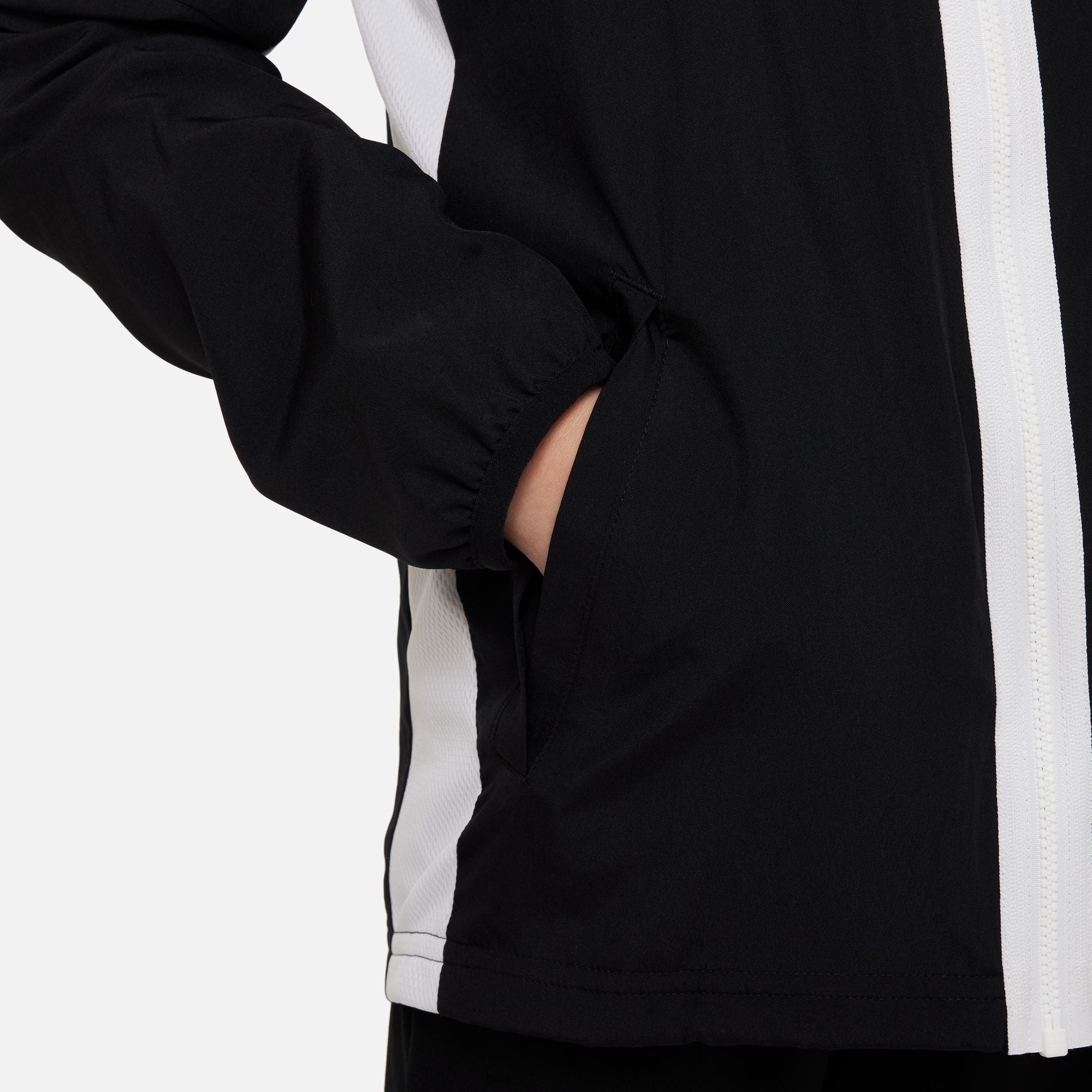 Nike Dri FIT Academy 23 Woven Track Jacket in Black/White