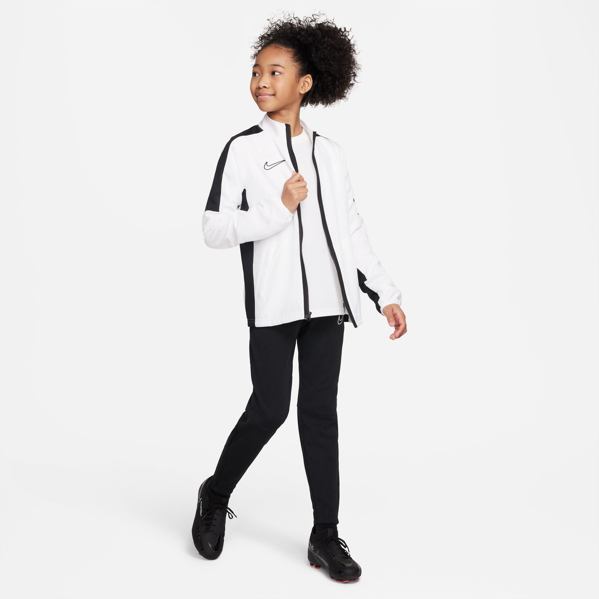 Nike Dri FIT Academy 23 Woven Track Jacket in White/Black