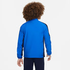 Back of Nike Dri FIT Academy 23 Woven Track Jacket in Royal Blue