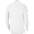 Nike Academy 21 1/4 Zip Drill Top in White/Black/Black/Black