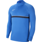 Nike Academy 21 1/4 Zip Drill Top in Royal Blue/Obsidian