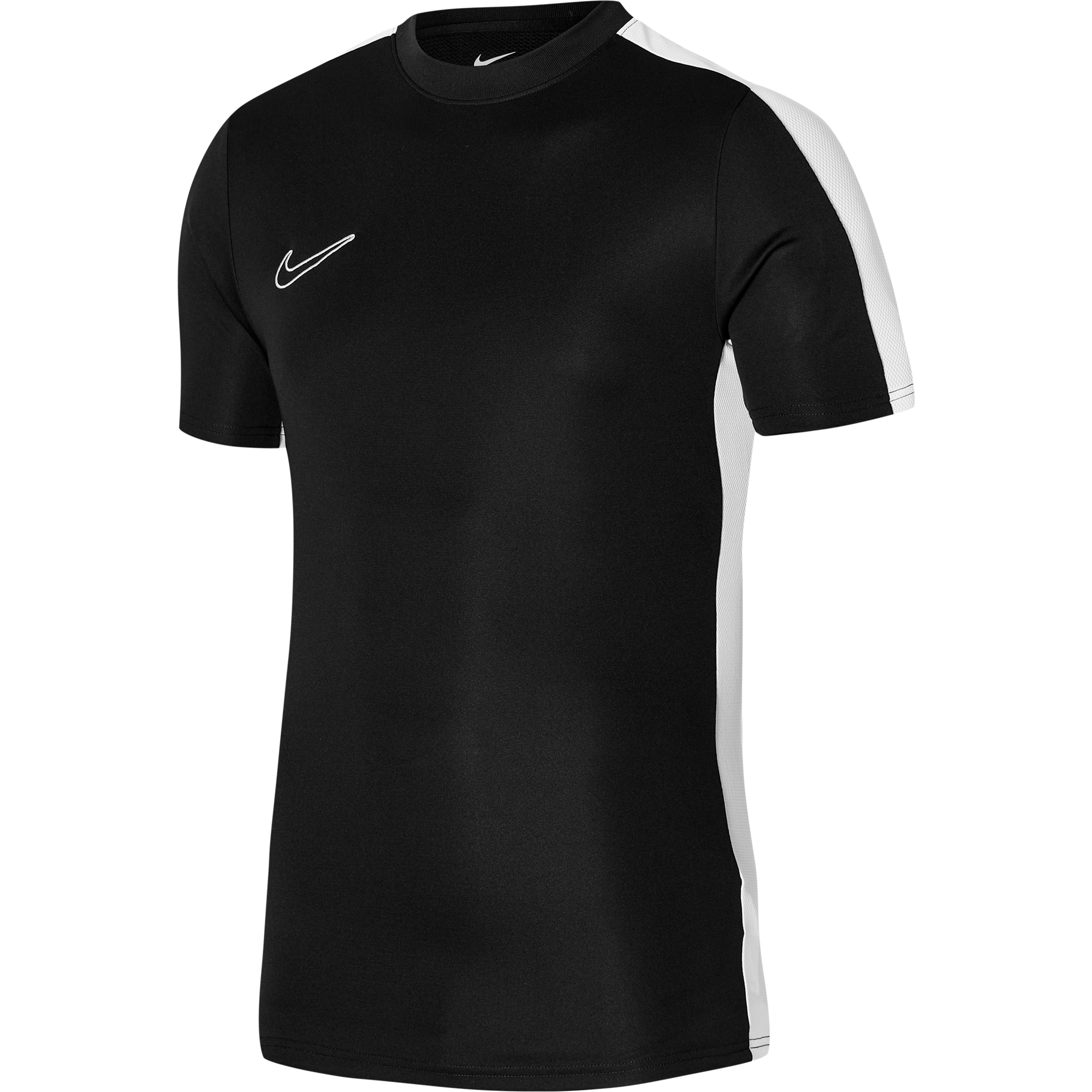 Nike Dri FIT Short Sleeve Shirt in Black/White/White