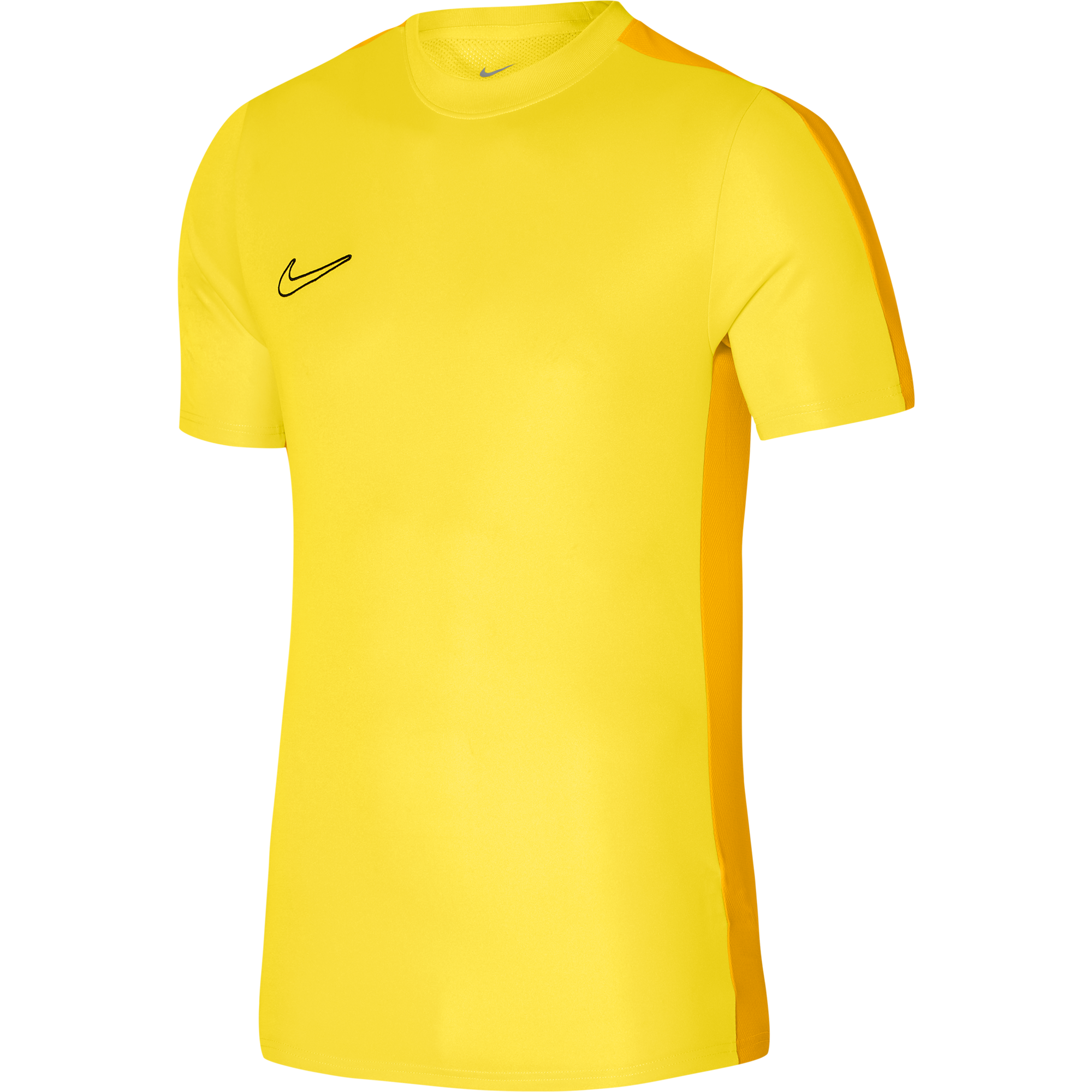 Nike Dri FIT Short Sleeve Shirt in Tour Yellow/University Gold