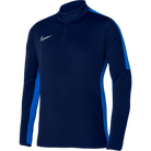 Nike Dri FIT Drill Top in Obsidian/Royal Blue/White