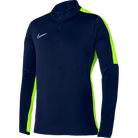 Nike Dri FIT Drill Top in Obsidian/Volt/White