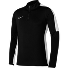 Nike Dri FIT Drill Top in Black/White/White