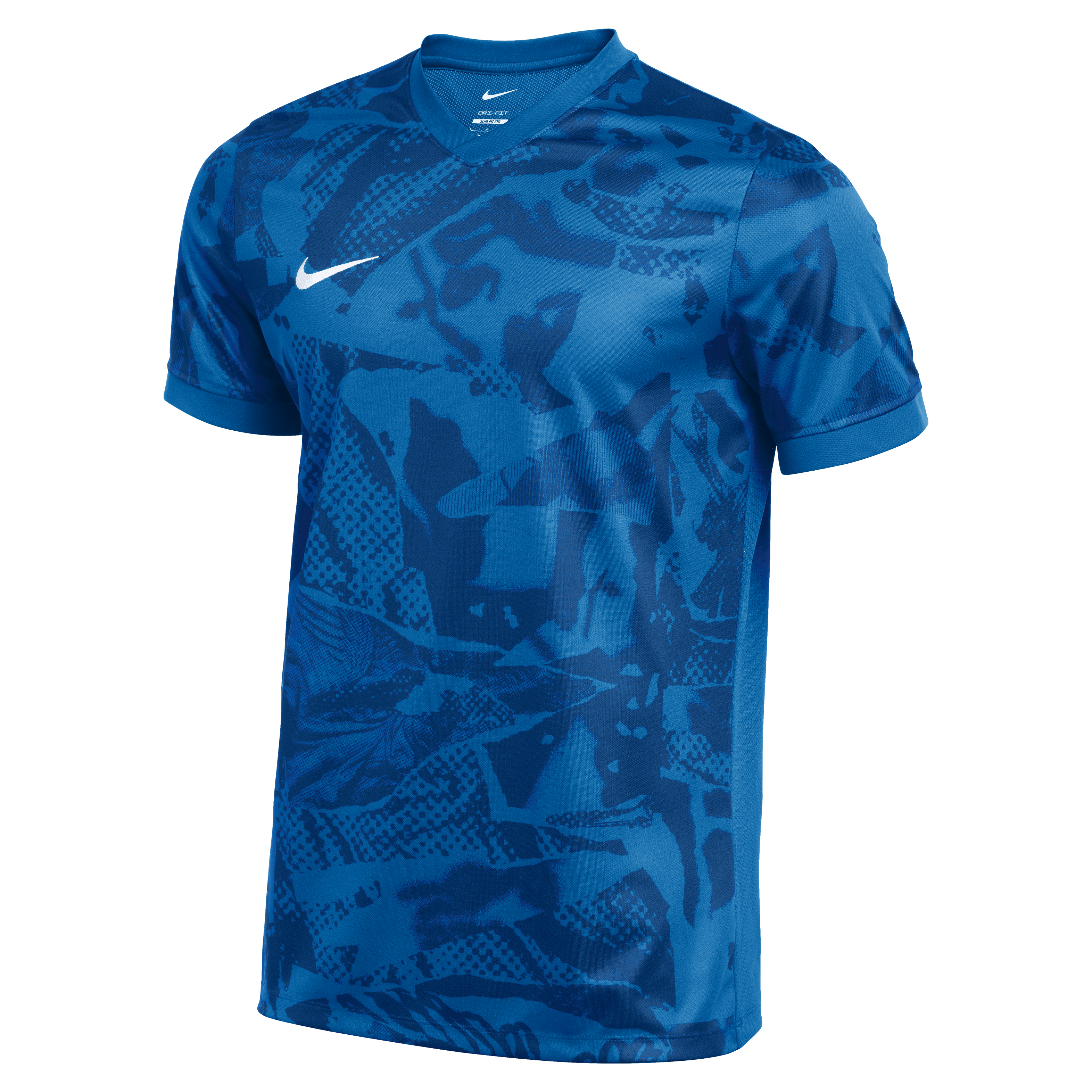 Nike Dri-Fit Precision VII Short Sleeve Jersey in royal blue