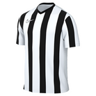 Nike Dri-Fit Striped Division V Short Sleeve Jersey in white/black