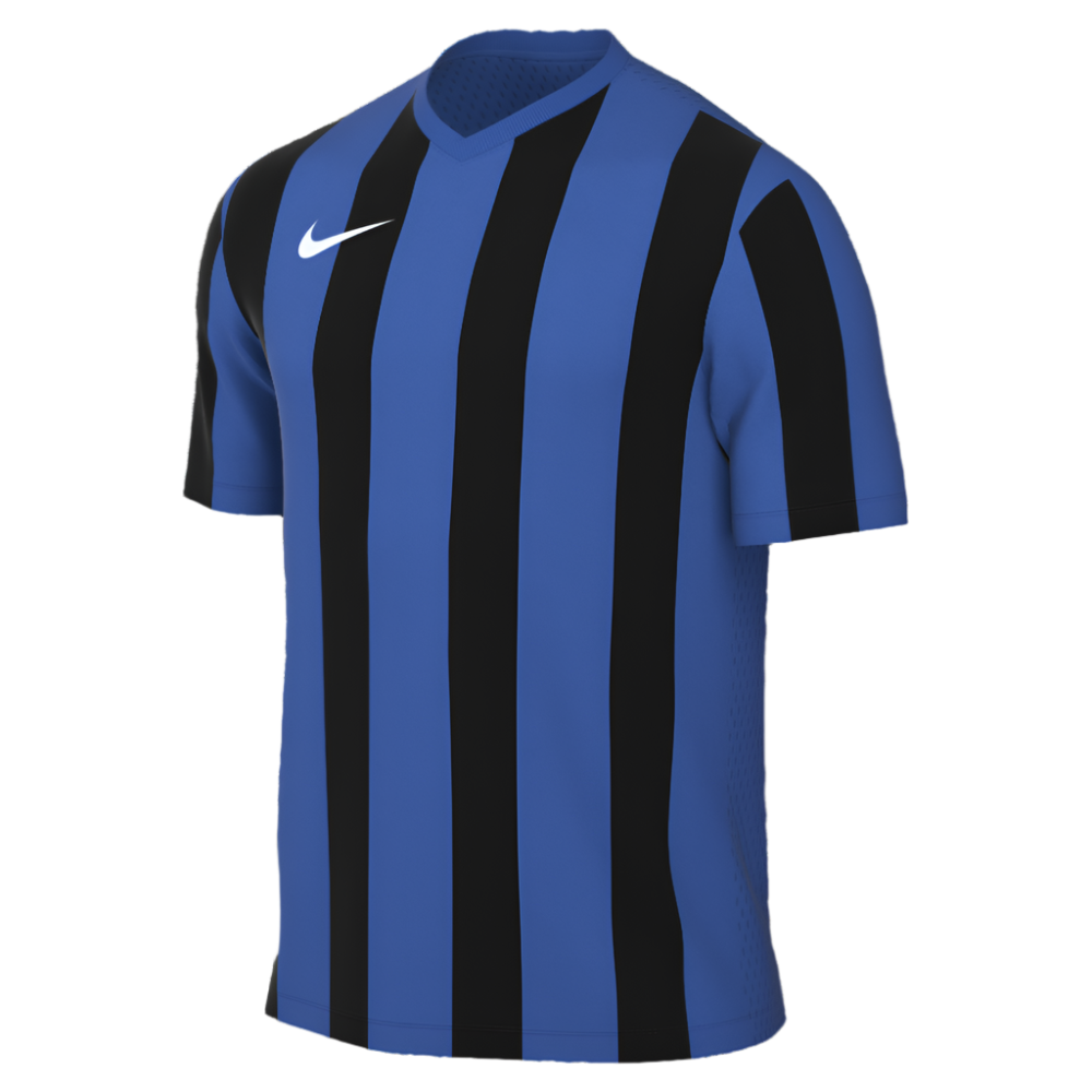 Nike Dri-Fit Striped Division V Short Sleeve Jersey in royal blue/black