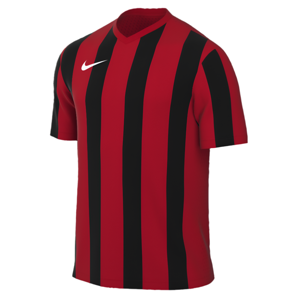 Nike Dri-Fit Striped Division V Short Sleeve Jersey in university red/black