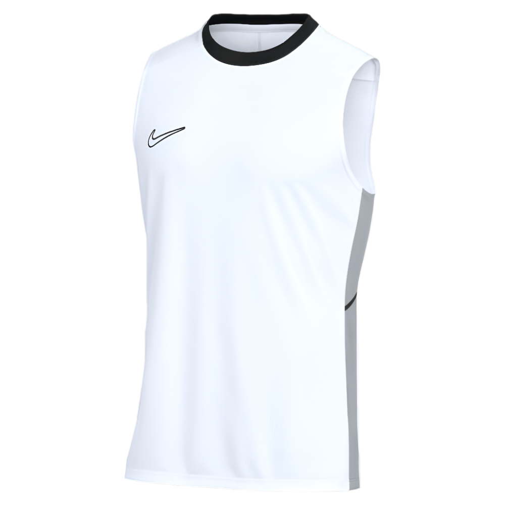 Nike Dri-Fit Academy 25 Sleeveless Top in white/black