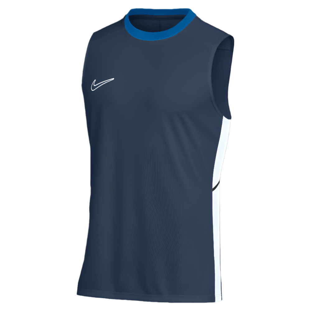 Nike Dri-Fit Academy 25 Sleeveless Top in midnight navy/royal blue