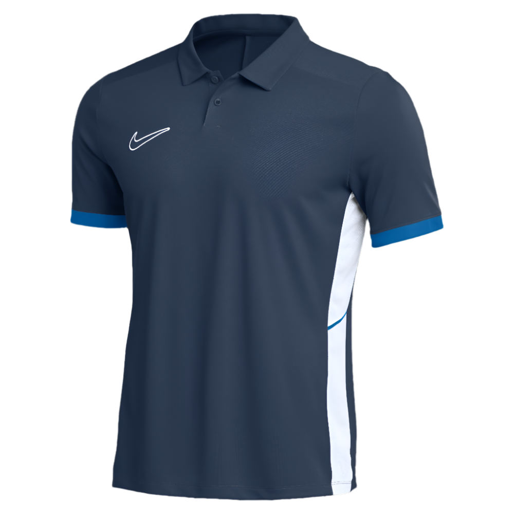 Nike Dri-Fit Academy 25 Short Sleeve Polo in midnight navy/royal blue