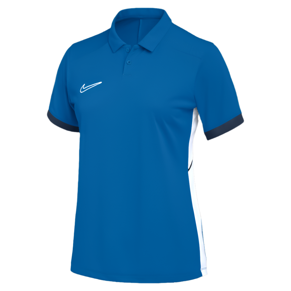 Nike Women's Dri-Fit Academy 25 Short Sleeve Polo in royal blue